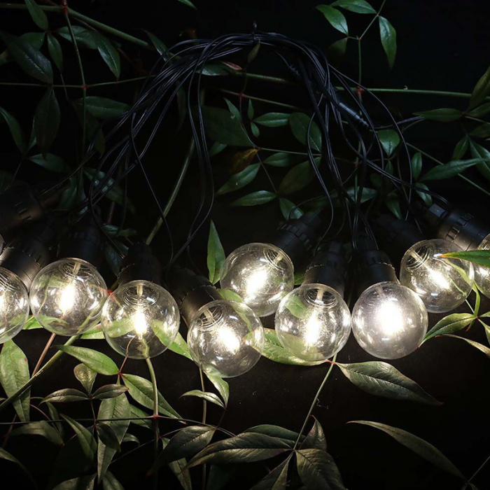 Ghirlanda solară LED, 0.5W x 10, 12m, 3000K, V-TAC, SKU-7804 [9]