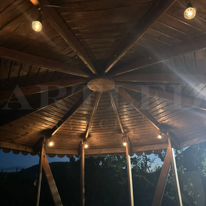 Ghirlanda solară LED, 0.5W x 10, 12m, 3000K, V-TAC, SKU-7804 [2]