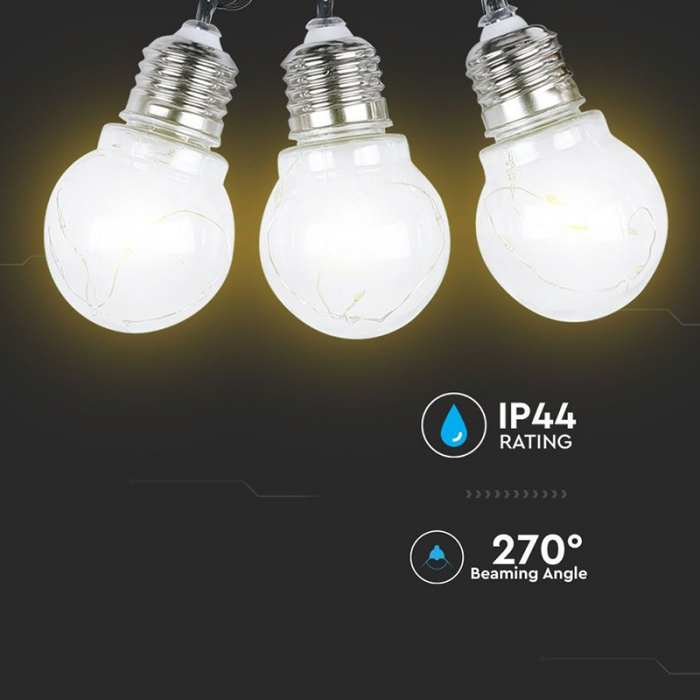 GHIRLANDA SOLARA LED 1W X 10 IP44 3000K [5]