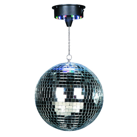 Glob Disco 12''/30cm cu Motor | 18 LED-uri RGBW | Efecte Lumină [1]
