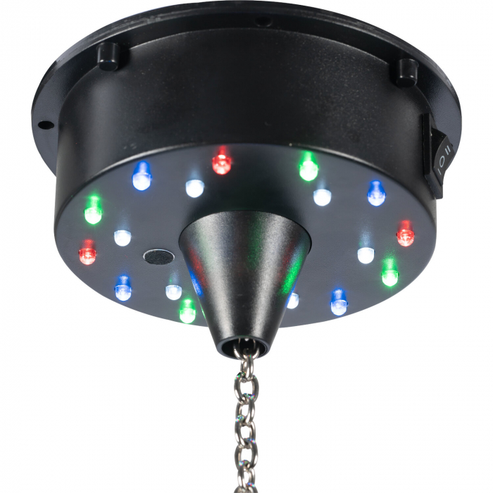Glob Disco 12''/30cm cu Motor | 18 LED-uri RGBW | Efecte Lumină [5]