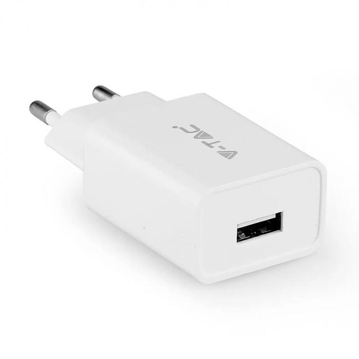 INCARCATOR 2.1A CU CABLU MICRO USB - ALB [2]