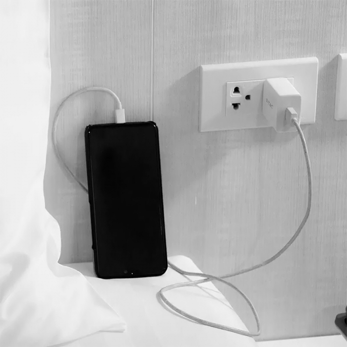 INCARCATOR 2.1A CU CABLU MICRO USB - ALB [6]