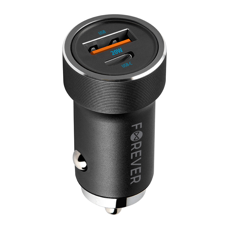 INCARCATOR AUTO PD 1 X USB-C 20W SI 1 X USB + CABLU USB-C 60W [3]