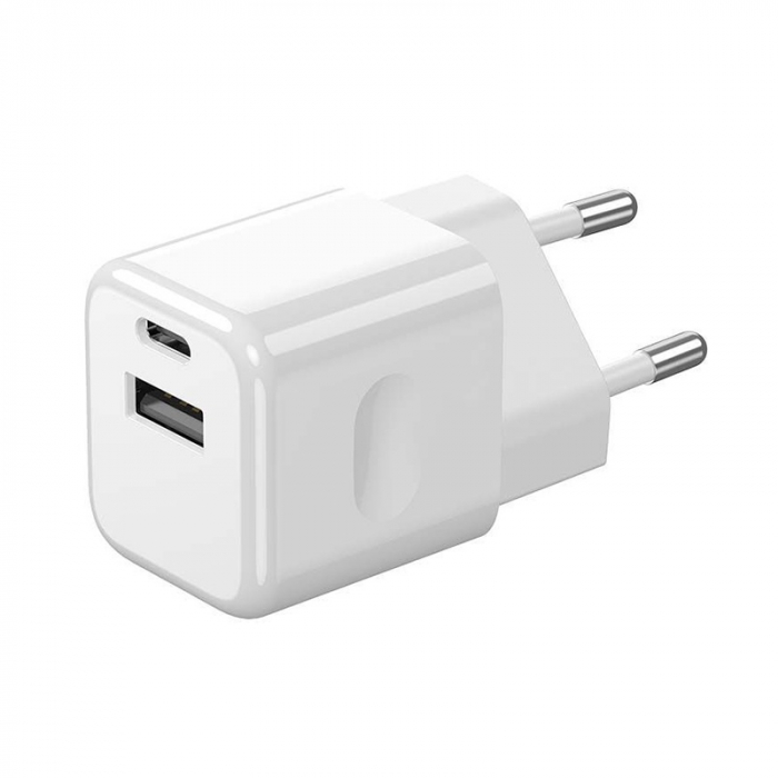 INCARCATOR RAPiD UN PORT USB + TIP C 20W - ALB [2]