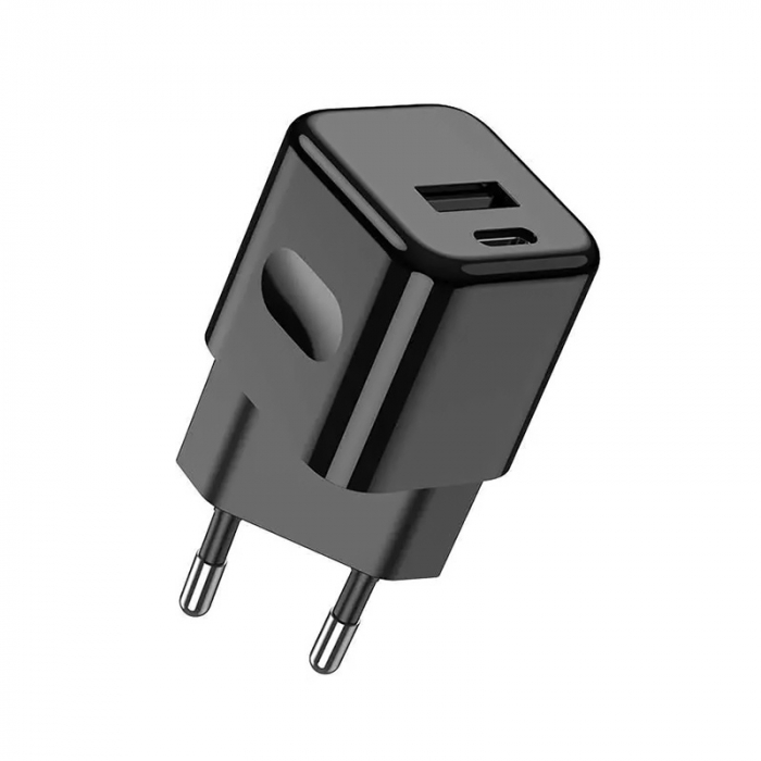 INCARCATOR RAPID UN PORT USB + TIP C 20W - NEGRU [3]
