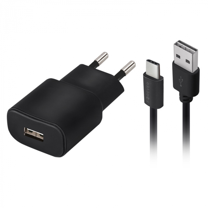 INCARCATOR RETEA 10W 1X USB 2A + CABLU USB-C [2]