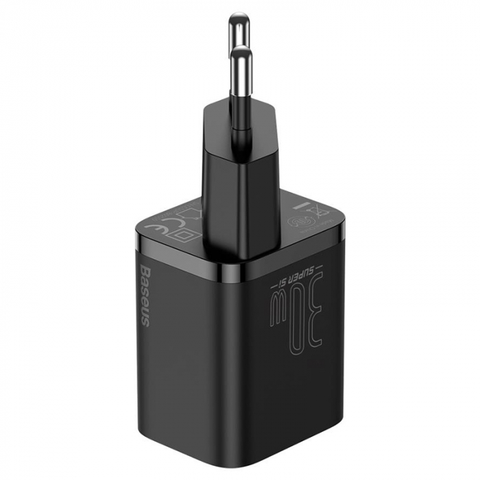 INCARCATOR RETEA 1XUSB-C SUPER FAST CHARGE PD 30W BASEUS - NEGRU [3]