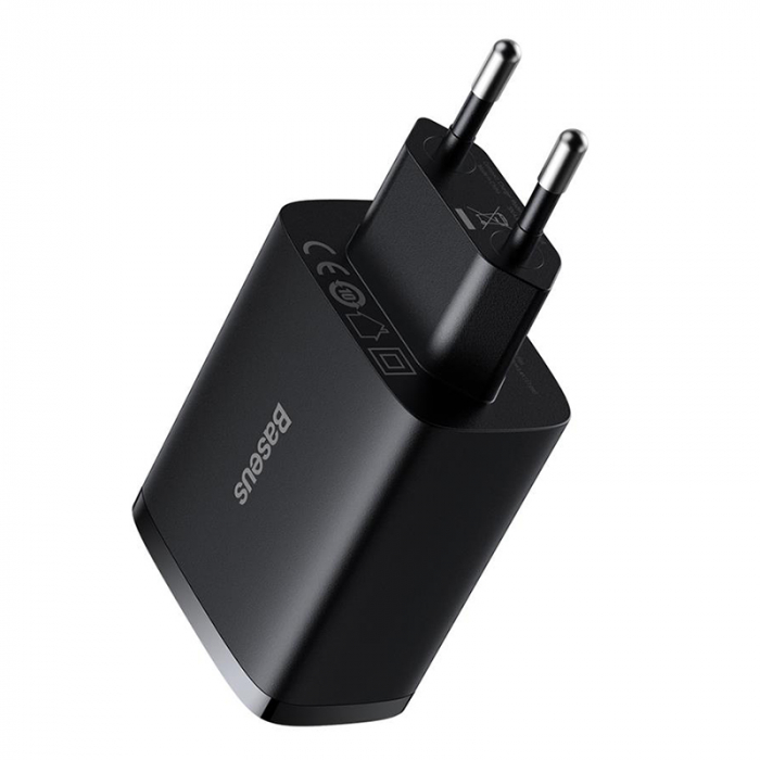 INCARCATOR RETEA 3XUSB FAST CHARGING 17W BASEUS - NEGRU [3]