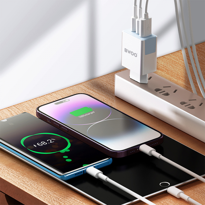 INCARCATOR RETEA 40W 2XUSB-C + USB [7]