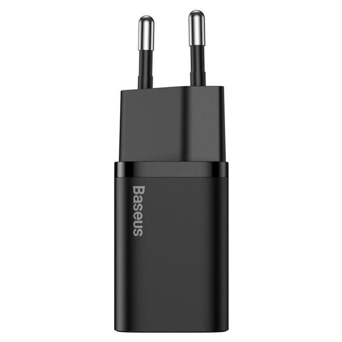 INCARCATOR RETEA PD 20W 3A USB TIP C - LIGHTNING 1M BASEUS - NEGRU [2]