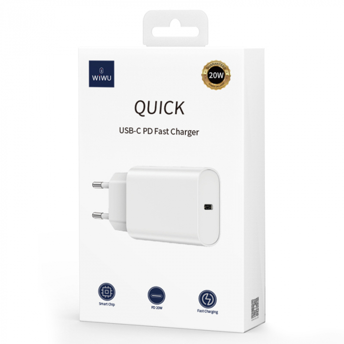 INCARCATOR RETEA USB-C FAST CHARGE PD 20W - ALB [6]