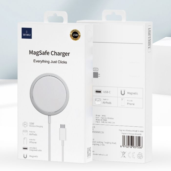 INCARCATOR WIRELESS MAGNETIC 15W - ALB [7]