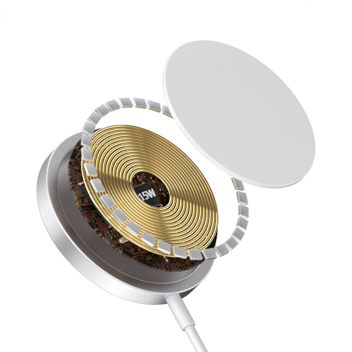 INCARCATOR WIRELESS MAGNETIC 15W - ALB [4]