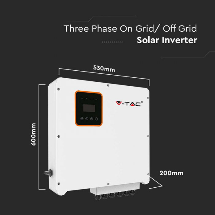 INVERTOR SOLAR 8KW HYBRID ON GRID/OFF GRID TRIFAZAT IP65 [4]