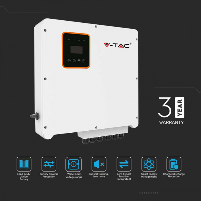 INVERTOR SOLAR 8KW HYBRID ON GRID/OFF GRID TRIFAZAT IP65 [6]