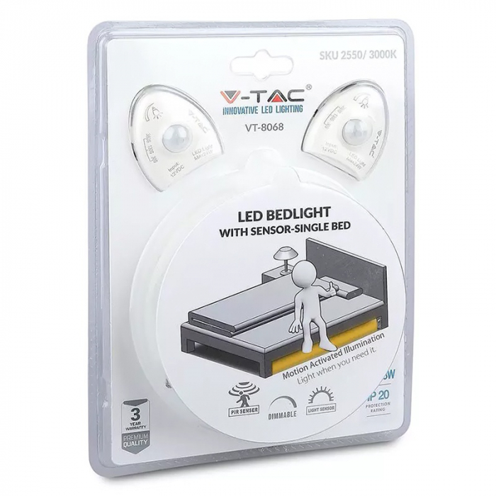 KIT BANDA LED CU SENZOR MISCARE PENTRU ILUMINAT PAT 4500K(DOUBLE) [8]