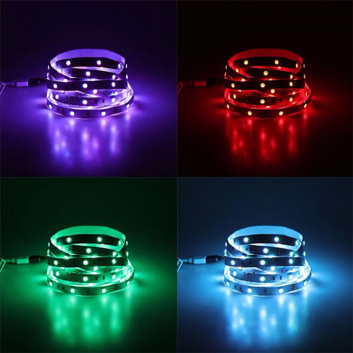 KIT BANDA LED SMD5050 30LED/M RGB IP20 10M [7]