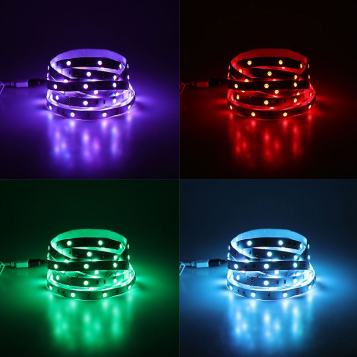 Kit banda led smd5050 5m 24v rgb ip65 V-tac [4]