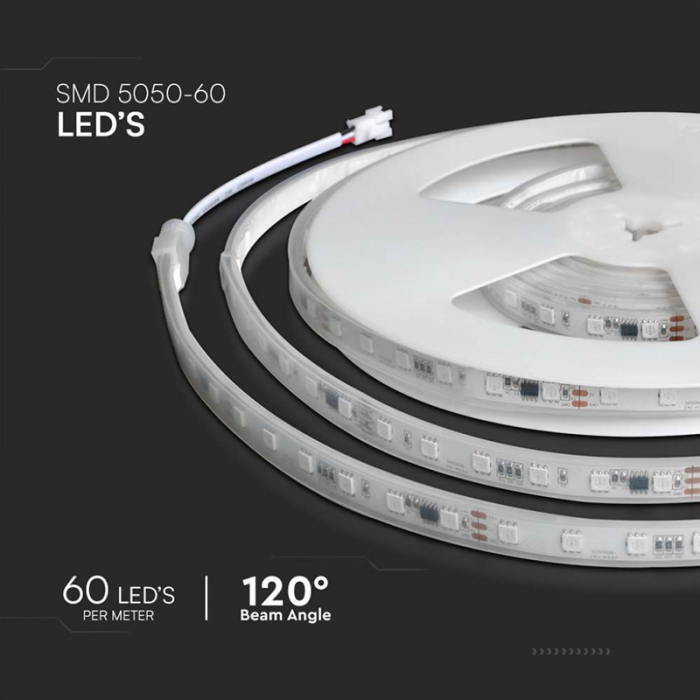 Kit banda led smd5050 5m 24v rgb ip65 V-tac [9]