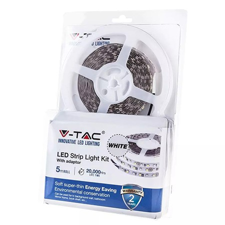 KIT BANDA LED SMD5050 60LED/M 6000K IP65 5M [1]
