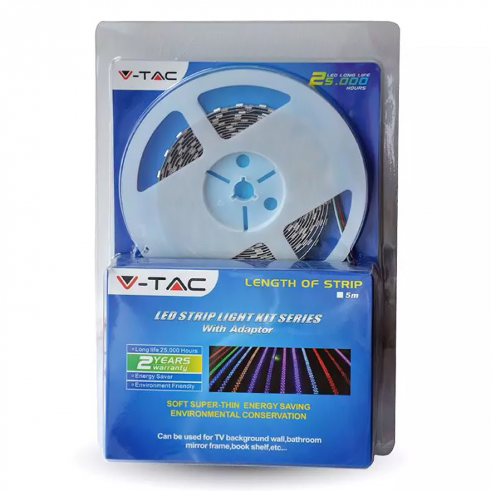 KIT BANDA LED SMD5050 RGB 60LED/M IP65 5M [2]