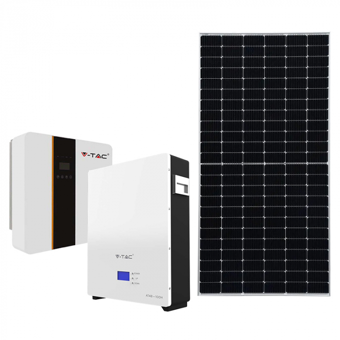 KIT PANOU FOTOVOLTAIC 35MM 5KW + INVERTOR + BATERIE [2]