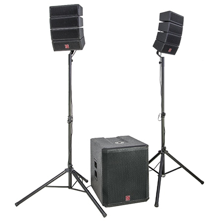 KIT SUBWOOFER 18"/46CM 500W + 2 SATELITI 4"/10CM 200W RMS BST [1]