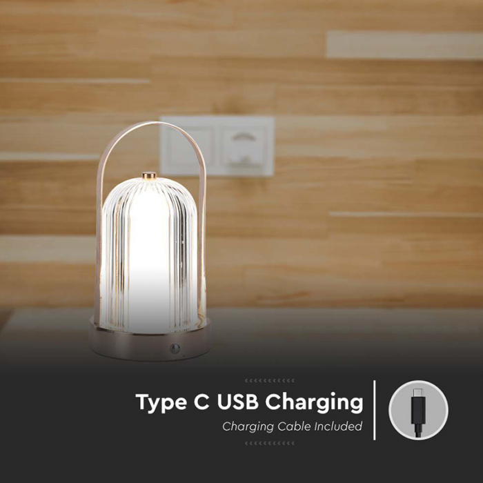 LAMPA BIROU 3IN1 CU ACUMULATOR 1800MAH - ANTIQUE BRONZE [7]