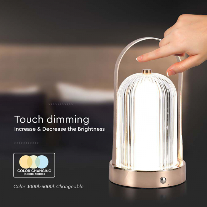 LAMPA BIROU 3IN1 CU ACUMULATOR 1800MAH - ANTIQUE BRONZE [6]