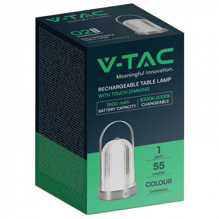 LAMPA BIROU 3IN1 CU ACUMULATOR 1800MAH - CROME [3]