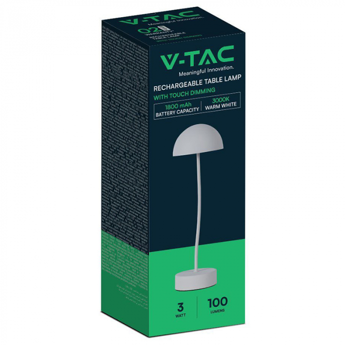 LAMPA BIROU 1W 3000K ALB CALD - ALB [3]