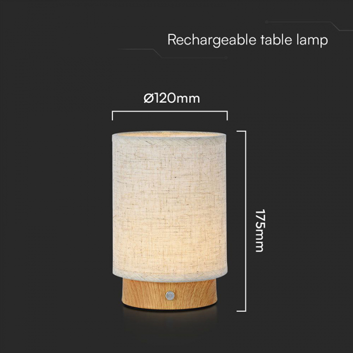 LAMPA BIROU 3W 3000K ALB CALD - BEJ [4]