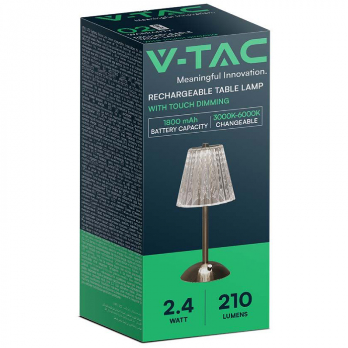 LAMPA BIROU 3W 3IN1 CU ACUMULATOR 1800MAH - NICKEL AURIU [3]