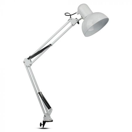 LAMPA BIROU BRAT AJUSTABIL SOCLU E27 - ALB [1]