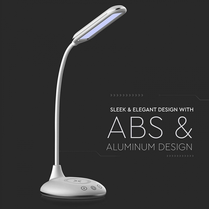 LAMPA BIROU SMART 5W 3IN1 CU INCARCATOR INDUCTIV INCORPORAT - ALB [13]