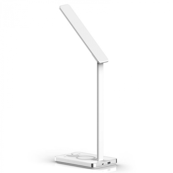 LAMPA BIROU SMART 5W 3IN1 CU INCARCATOR INDUCTIV INCORPORAT - ALB [7]