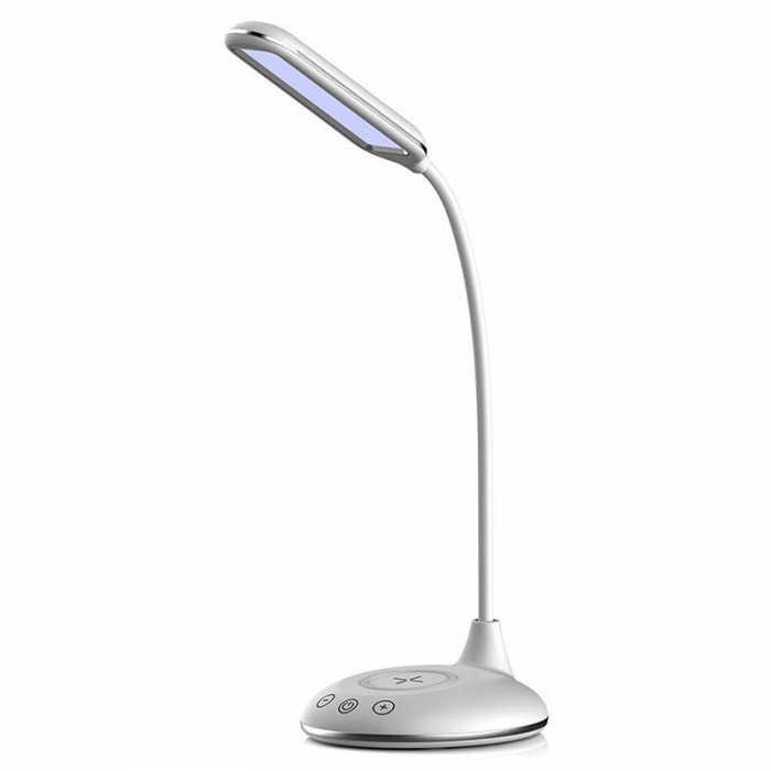 LAMPA BIROU SMART 5W 3IN1 CU INCARCATOR INDUCTIV INCORPORAT - ALB [2]