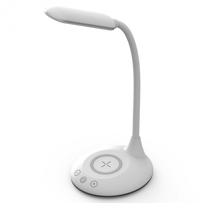 LAMPA BIROU SMART 5W 3IN1 CU INCARCATOR INDUCTIV INCORPORAT - ALB [10]