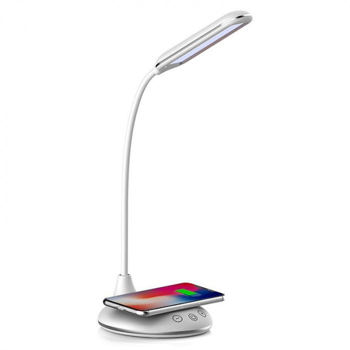 LAMPA BIROU SMART 5W 3IN1 CU INCARCATOR INDUCTIV INCORPORAT - ALB [7]