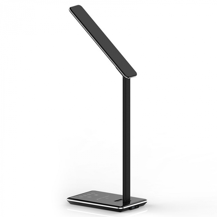 LAMPA BIROU SMART 5W 3IN1 CU INCARCATOR INDUCTIV INCORPORAT - NEGRU [8]