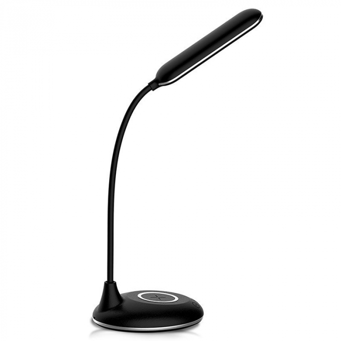 LAMPA BIROU SMART 5W 3IN1 CU INCARCATOR INDUCTIV INCORPORAT - NEGRU [7]