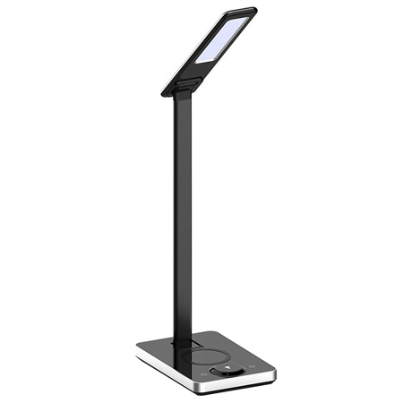 LAMPA BIROU SMART 5W 3IN1 CU INCARCATOR INDUCTIV INCORPORAT - NEGRU [1]