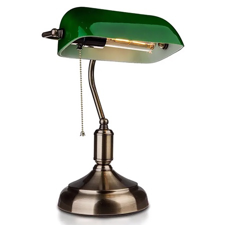 LAMPA BIROU SOCLU E27 CORP METAL SI STICLA - VERDE [1]