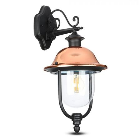 LAMPA DE GRADINA MONTAJ PERETE SOCLU E27 - NEGRU [1]