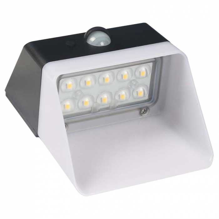 Lampa exterioară 2W, 4000K, încărcare solară, alb/negru, V-TAC, 10309 [19]