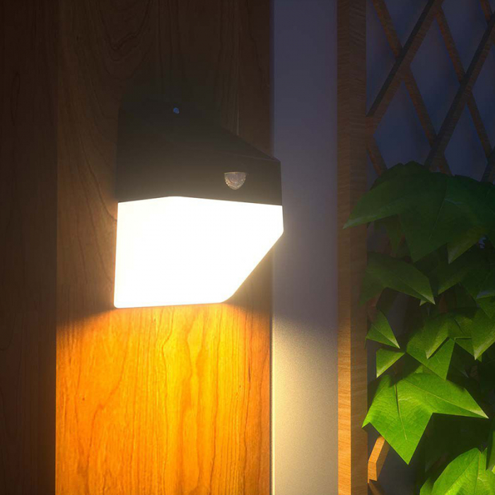 Lampa exterioară 2W, 4000K, încărcare solară, alb/negru, V-TAC, 10309 [12]