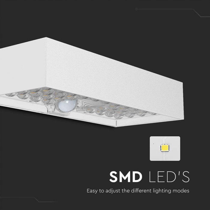 Lampa exterioară, 6W, IP65, 4000K, încărcare solară, alb, V-TAC 10308 [7]