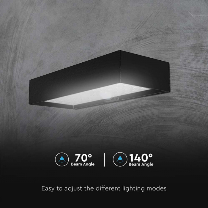 Lampa exterioară, 6W, IP65, 4000K, încărcare solară, negru, V-TAC 10307 [9]
