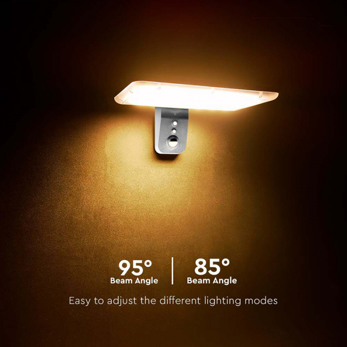Lampa exterioară solară, 15W, 4000K - 6000K, alb, V-TAC 10316 [12]